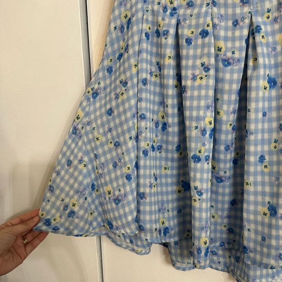 For Love And Lemons Blue Floral
Gingham August Mini Dress - Picture 5 of 10